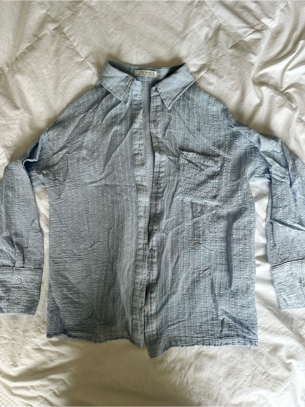 12th Tribe Light Blue Button-Down Shirt